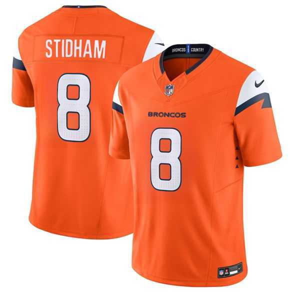 Men%27s Denver Broncos #8 Jarrett Stidham Orange 2025 F.U.S.E. Vapor Limited Stitched Jersey Dzhi->buffalo bills->NFL Jersey