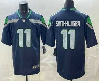 Mens Seattle Seahawks #11 Jaxon Smith Njigba Limited Navy Vapor Stitched Jersey->seattle seahawks->NFL Jersey