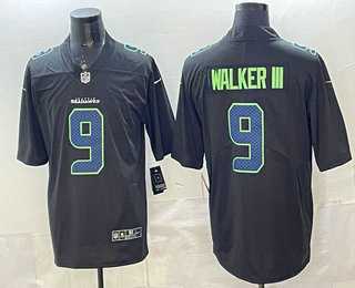 Mens Seattle Seahawks #9 Kenneth Walker III Limited Navy FUSE Vapor Stitched Jersey->seattle seahawks->NFL Jersey