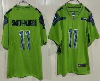 Men%27s Seattle Seahawks #11 Jaxon Smith-Njigba Limited Green Vapor Stitched Jersey->seattle seahawks->NFL Jersey