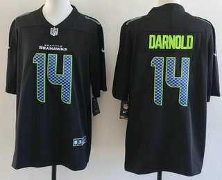 Men%27s Seattle Seahawks #14 Sam Darnold Limited Black Fashion Vapor Stitched Jersey->seattle seahawks->NFL Jersey