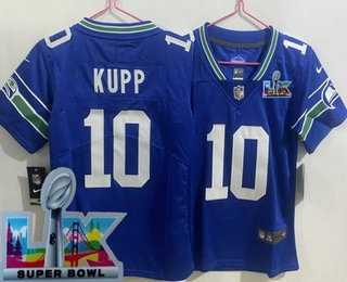 Womens Seattle Seahawks #10 Cooper Kupp Limited Royal Super Bowl LX Vapor Vapor Jersey->seattle seahawks->NFL Jersey