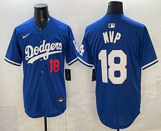Men%27s Los Angeles Dodgers #18 Yoshinobu Yamamoto MVP Blue Limited Stitched Jersey->toronto blue jays->MLB Jersey