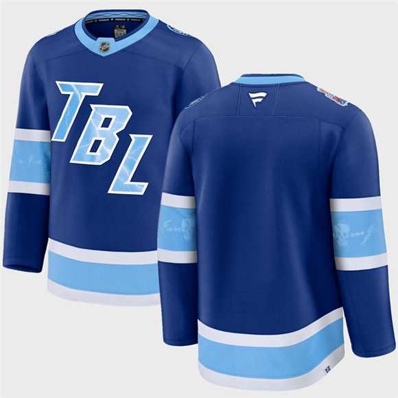 Mens Tampa Bay Lightning Blank Blue 2026 Stadium Series Stitched Jersey Dzhi->tampa bay lightning->NHL Jersey