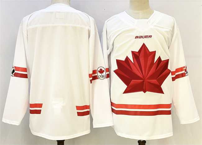 Men%27s Canada Blank White Stitched Jersey->nhl womens jerseys->NHL Jersey