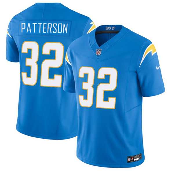 Mens Los Angeles Chargers #32 Jaret Patterson Blue 2025 F.U.S.E. Vapor Limited Stitched Jersey Dzhi->los angeles chargers->NFL Jersey