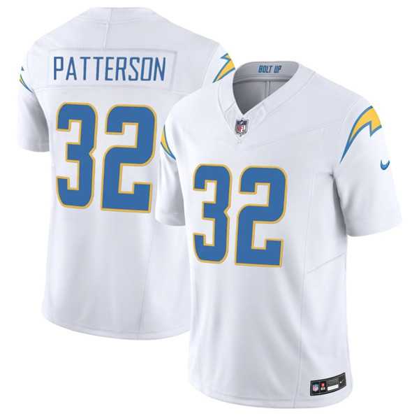 Mens Los Angeles Chargers #32 Jaret Patterson White 2025 F.U.S.E. Vapor Limited Stitched Jersey Dzhi->los angeles chargers->NFL Jersey