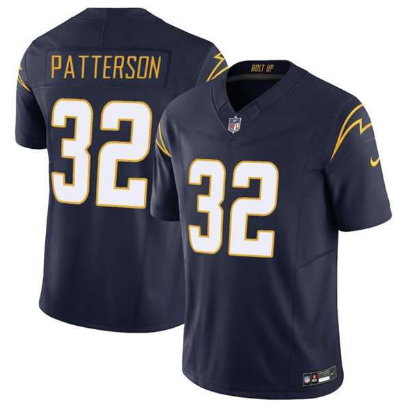 Mens Los Angeles Chargers #32 Jaret Patterson Navy 2025 F.U.S.E. Alternate Vapor Limited Stitched Jersey Dzhi->los angeles chargers->NFL Jersey