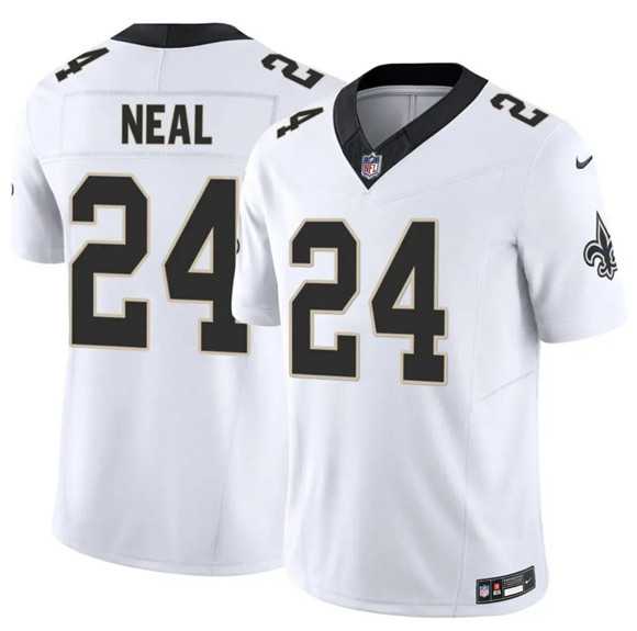 Men%27s New Orleans Saints #24 Devin Neal White 2025 F.U.S.E Vapor Limited Stitched Jersey Dzhi->new orleans saints->NFL Jersey