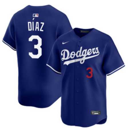 Men%27s Los Angeles Dodgers #3 Edwin Diaz Royal Cool Base Stitched Jersey Dzhi->chicago white sox->MLB Jersey
