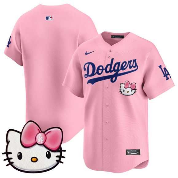 Men%27s Los Angeles Dodgers Blank Pink 2025 Hello Kitty Vapor Limited Stitched Jersey Dzhi->toronto blue jays->MLB Jersey