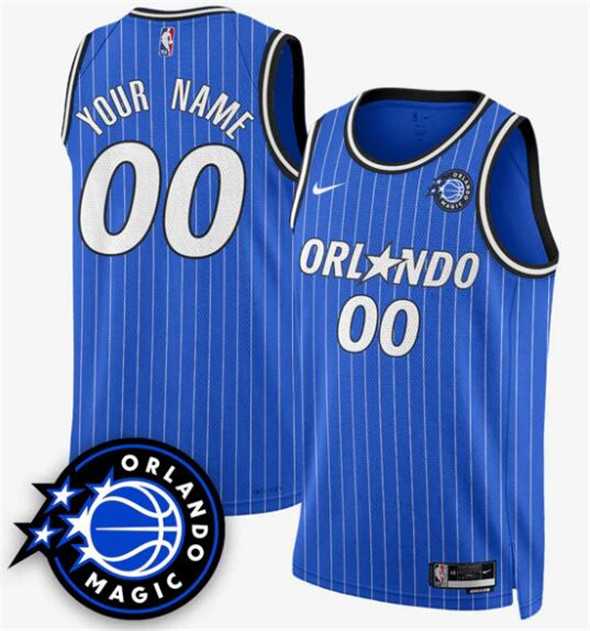 Mens Orlando Magic Active Player Custom Royal 2025 New Generation of Magic Stitched Basketball Jersey->customized nba jersey->Custom Jersey