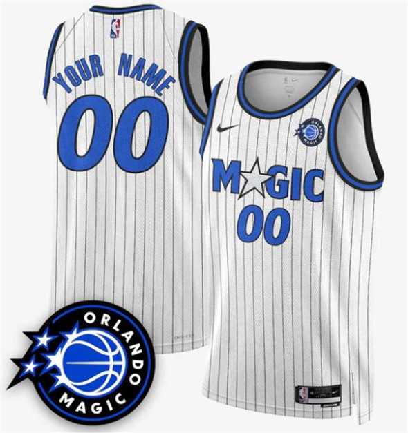 Mens Orlando Magic Active Player Custom White 2025 New Generation of Magic Stitched Basketball Jersey->customized nba jersey->Custom Jersey