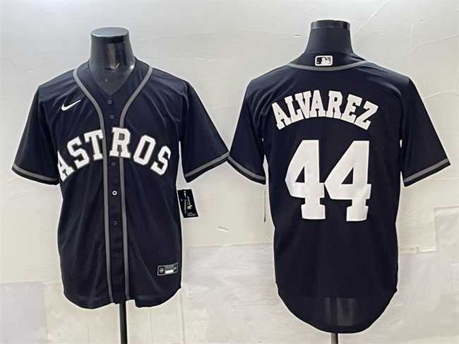 Men%27s Houston Astros #44 Yordan Alvarez Black Lights Out Limited Stitched Jersey->houston astros->MLB Jersey