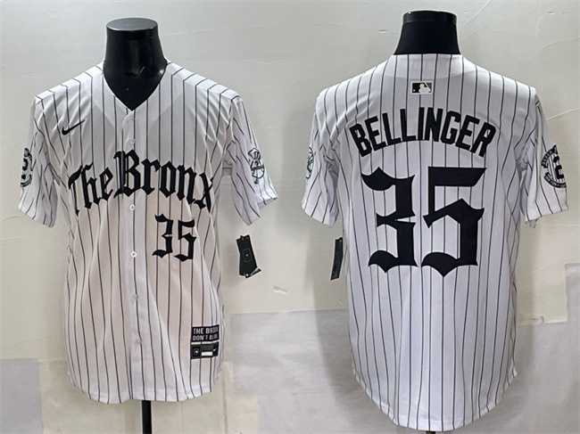 Men%27s New York Yankees #35 Cody Bellinger White Pinstripe %27Gothic Legacy Edition%27 Vapor Premier Limited Stitched Jersey->milwaukee brewers->MLB Jersey