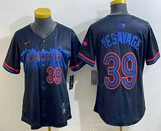 Women%27s Toronto Blue Jays #39 Trey Yesavage Black City Limited Jersey->mlb youth jerseys->MLB Jersey