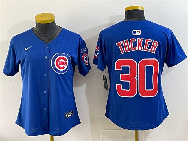 Youth Chicago Cubs #30 Kyle Tucker Royal %27Ryne Sandberg Tribute%27 Vapor Limited V3 Stitched Jersey->mlb youth jerseys->MLB Jersey