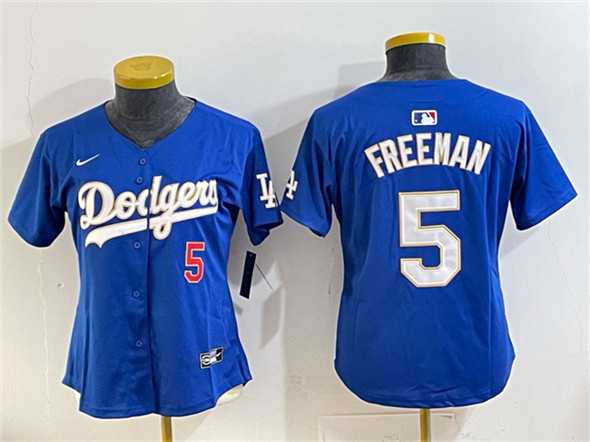 Youth Los Angeles Dodgers #5 Freddie Freeman Royal Gold Limited Stitched Jersey->mlb youth jerseys->MLB Jersey