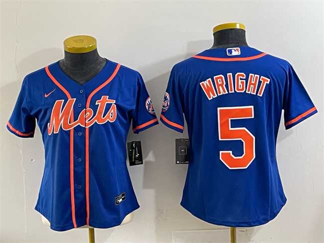 Youth New York Mets #5 David Wright Royal Cool Base Stitched Jersey->orlando magic->NBA Jersey