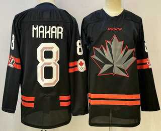 Men%27s Canada Hockey #8 Cale Makar Black Stitched Jersey->olympics canada jerseys->NHL Jersey