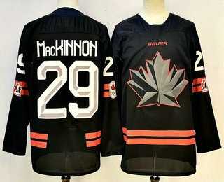 Men%27s Canada Hockey #29 Nathan MacKinnon Black Stitched Jersey->olympics canada jerseys->NHL Jersey