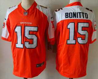 Mens Denver Broncos #15 Nik Bonitto Orange Thanksgiving FUSE Vapor Jersey->denver broncos->NFL Jersey
