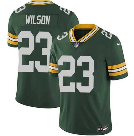 Men%27s Green Bay Packers #23 Emanuel Wilson Green 2025 Vapor Untouchable Limited Stitched Jersey Dzhi->green bay packers->NFL Jersey