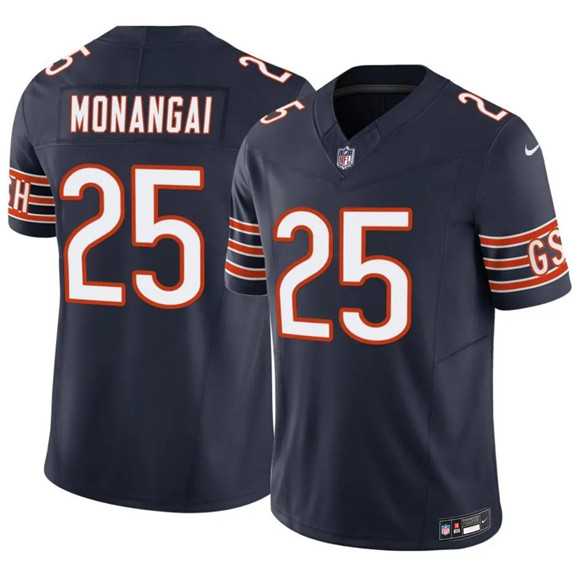 Men%27s Chicago Bears #25 Kyle Monangai Navy 2025 F.U.S.E. Vapor Untouchable Limited Stitched Jersey Dzhi->green bay packers->NFL Jersey