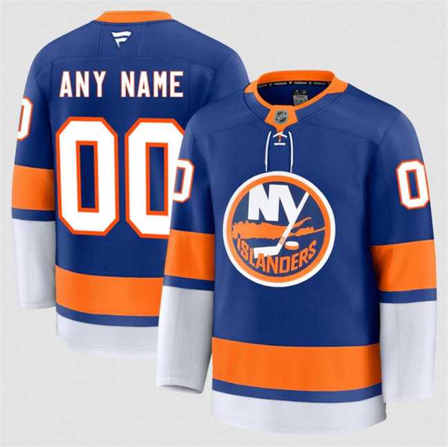 Men%27s New York Islanders Active Player Custom Royal 2024-25 Home Stitched Hockey Jersey->customized nhl jersey->Custom Jersey