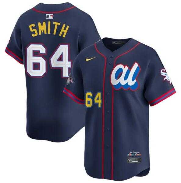 Mens American League #64 Shane Smith Navy 2025 All-Star Edition Limited Stitched Baseball Jersey->2025 mlb all-star->MLB Jersey