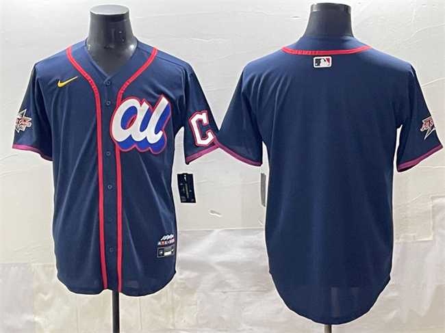 Mens American League Cleveland Guardians Blank Navy 2025 All-Star Edition Limited Stitched Baseball Jersey->2025 mlb all-star->MLB Jersey