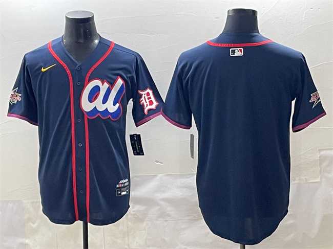 Mens American League Detroit Tigers Blank Navy 2025 All-Star Edition Limited Stitched Baseball Jersey->2025 mlb all-star->MLB Jersey
