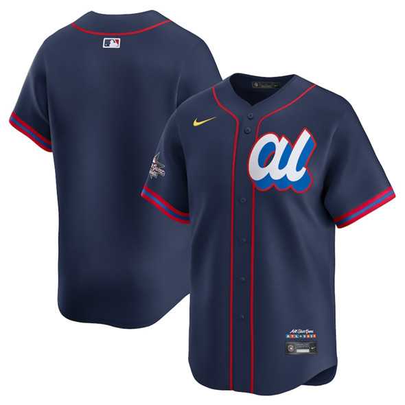 Men%27s American League Blank Navy 2025 All-Star Edition Limited Stitched Baseball Jersey->2025 mlb all-star->MLB Jersey