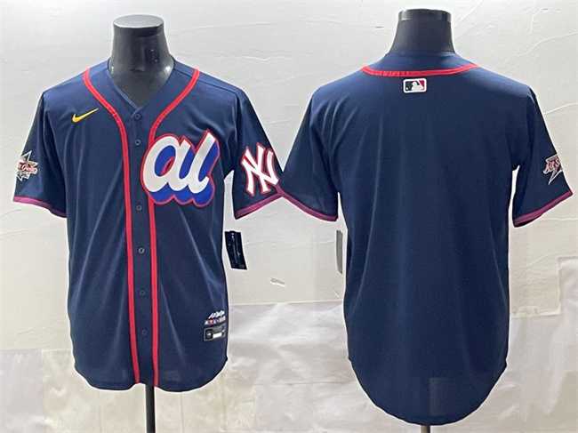 Mens American League New York Yankees Blank Navy 2025 All-Star Edition Limited Stitched Baseball Jersey->2025 mlb all-star->MLB Jersey