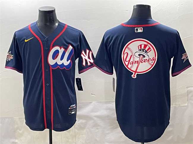 Mens American League New York Yankees Team Big Logo Navy 2025 All-Star Edition Limited Stitched Baseball Jersey->2025 mlb all-star->MLB Jersey