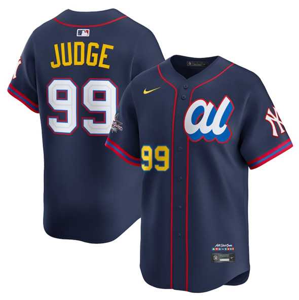 Men%27s American League #99 Aaron Judge Navy 2025 All-Star Edition Limited Stitched Baseball Jersey->2025 mlb all-star->MLB Jersey