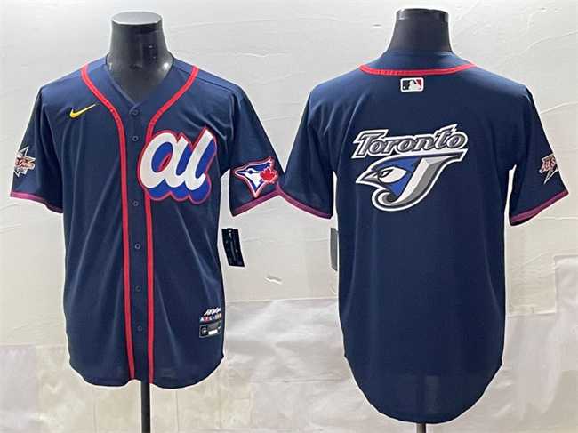 Mens American League Toronto Blue Jays Team Big Logo Navy 2025 All-Star Edition Limited Stitched Baseball Jersey->2025 mlb all-star->MLB Jersey