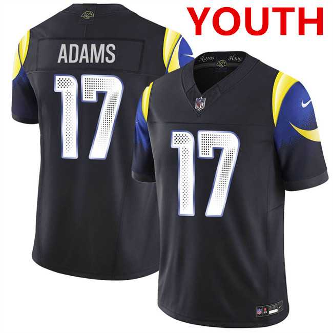 Youth los angeles rams #17 davante adams Black 2025 F.u.s.e. %27rivalries%27 Vapor Limited Stitched Jersey Dzhi->chicago bears->NFL Jersey