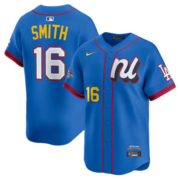 Mens National League #16 Will Smith Blue 2025 All-Star Edition Limited Stitched Baseball Jersey->2025 mlb all-star->MLB Jersey