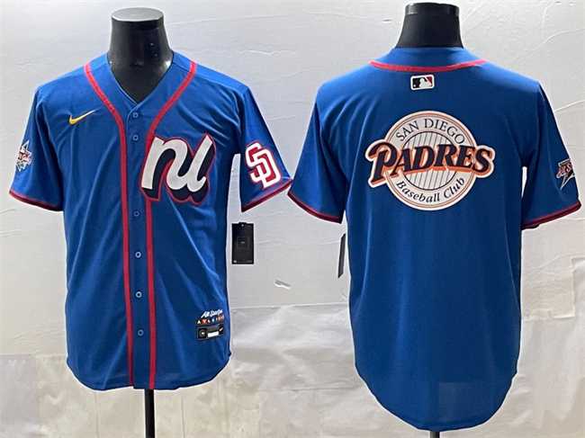 Mens National League San Diego Padres Team Big Logo Blue 2025 All-Star Edition Limited Stitched Baseball Jersey->2025 mlb all-star->MLB Jersey