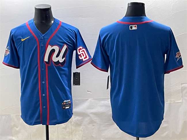 Mens National League San Diego Padres Blank Blue 2025 All-Star Edition Limited Stitched Baseball Jersey->2025 mlb all-star->MLB Jersey