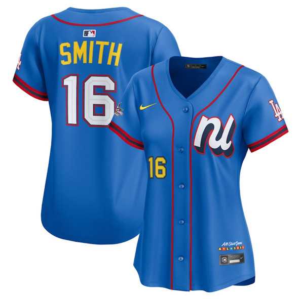 Womens National League #16 Will Smith Blue 2025 All-Star Edition Limited Stitched Baseball Jersey(Run Small)->2025 mlb all-star->MLB Jersey
