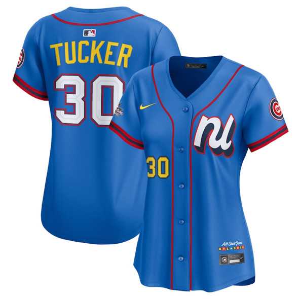 Womens National League #30 Kyle Tucker Blue 2025 All-Star Edition Limited Stitched Baseball Jersey(Run Small)->2025 mlb all-star->MLB Jersey