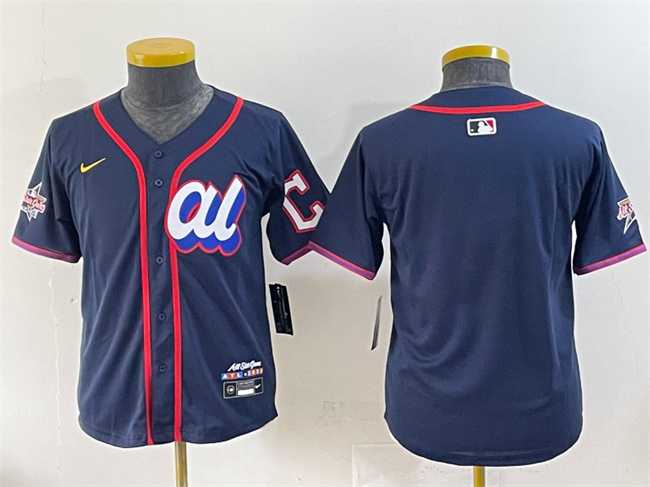 Youth American League Cleveland Guardians Blank Navy 2025 All-Star Edition Limited Stitched Baseball Jersey->2025 mlb all-star->MLB Jersey