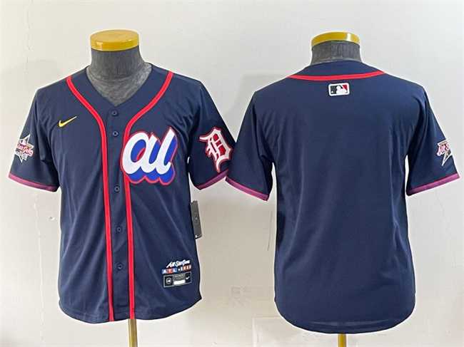 Youth American League Detroit Tigers Blank Navy 2025 All-Star Edition Limited Stitched Baseball Jersey->2025 mlb all-star->MLB Jersey
