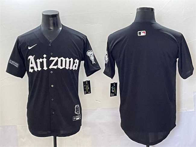 Mens Arizona Diamondbacks Blank Black Gothic Desert Fang Edition Vapor Premier Limited Stitched Baseball Jersey->arizona diamondbacks->MLB Jersey