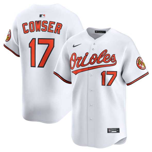 Men%27s Baltimore Orioles #17 Colton Cowser White 2025 Home Limited Stitched Baseball Jersey Dzhi->baltimore orioles->MLB Jersey