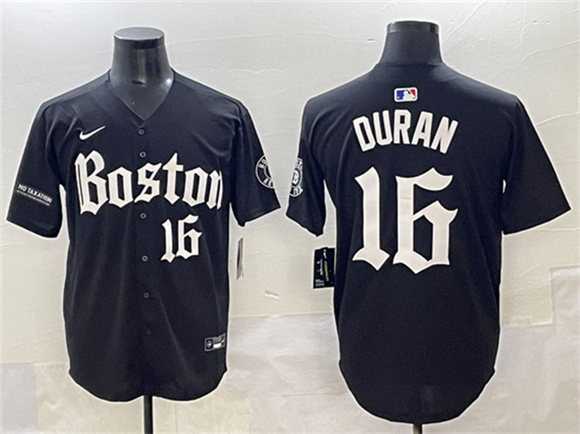 Men%27s Boston Red Sox #16 Jarren Duran Black Gothic Vapor Limited Stitched Baseball Jersey->boston red sox->MLB Jersey