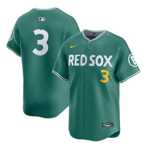 Men%27s Boston Red Sox #3 Ceddanne Rafaela Green 2025 City Connect Limited Stitched Baseball Jersey Dzhi->boston red sox->MLB Jersey