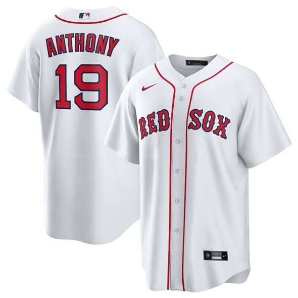 Mens Boston Red Sox #19 Roman Anthony White Cool Base Stitched Baseball Jersey Dzhi->boston red sox->MLB Jersey